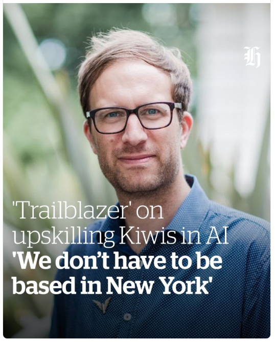 NZ Herald: Trailblazer on upskilling Kiwis in AI